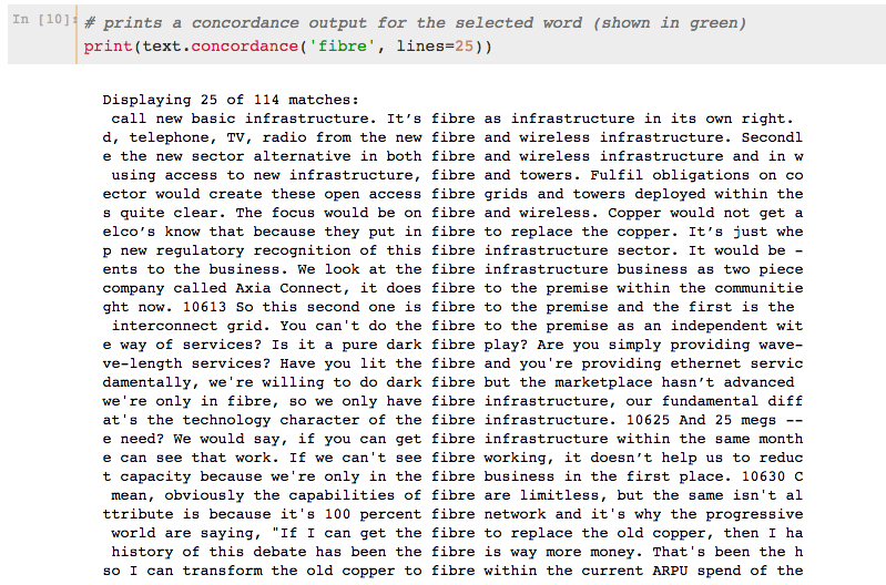 Concordance for ‘fibre’